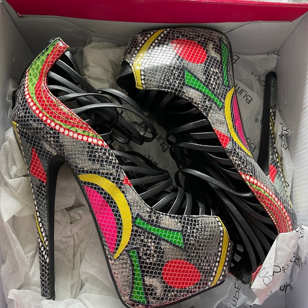 Black Multi Heels